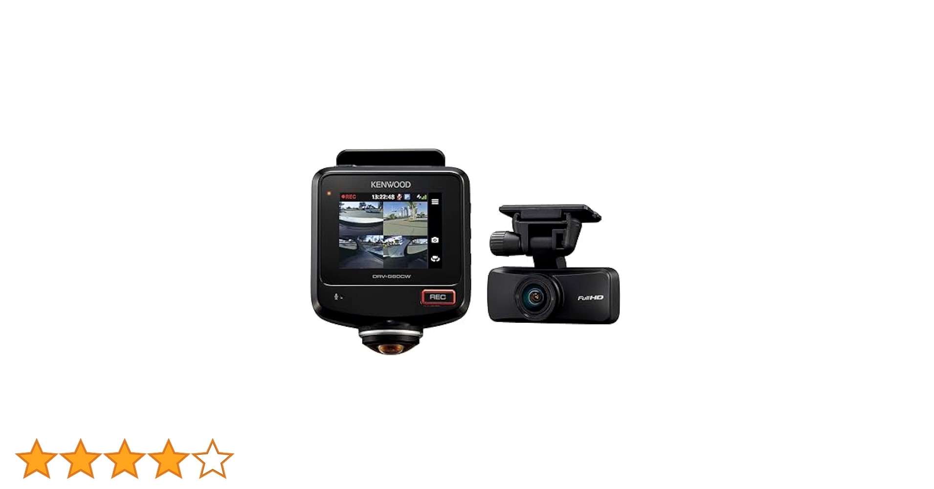 KENWOOD DRV-G60CW 360° 2カメラ ドライブレコーダー 360°撮影対応 2カメラドライブレコーダー DRV-G60CW STARVIS搭載